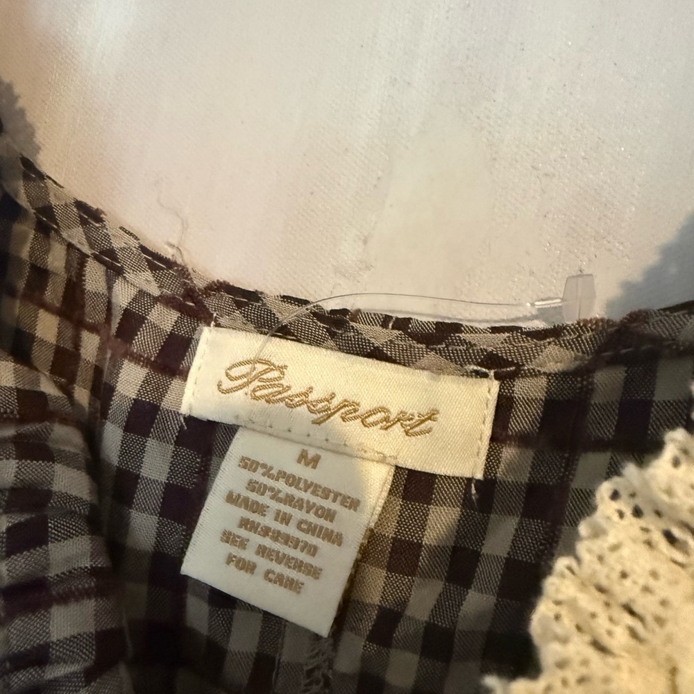 NWOT Gingham Milkmaid Mini Dress - Picture 6 of 6